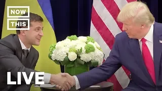 Trump Meets With Ukraine President Amid Impeachment Inquiry | NowThis