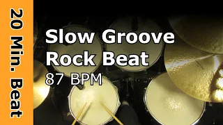 20 Minute Backing Track - Slow Groove Rock 87 BPM