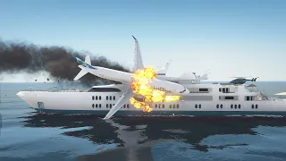 Drunk Airbus A320 Pilot Makes Emergency Crash Landing On A Yacht | GTA 5