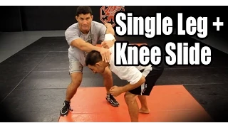 Wrestling Technique - Single Leg + Knee Pick