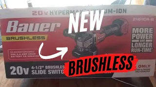 NEW BRUSHLESS BAUER GRINDER From Harbor Freight