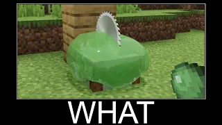 Minecraft realistic wait what meme part 60 realistic slime, cow, lava