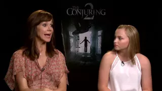 The Conjuring 2: Frances O’Connor & Madison Wolfe Official Movie Interview | ScreenSlam