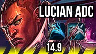 LUCIAN & Soraka vs DRAVEN & Nami (ADC) | 8/0/8, Legendary | EUW Master | 14.9