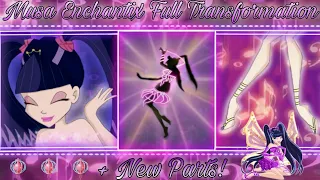 Winx Club - Musa Enchantix FULL TRANSFORMATION + NEW PARTS!!