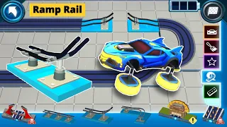 Hot Wheels Racecraft - Unlocked Ramp Rail Track and Rail Grip Wheels