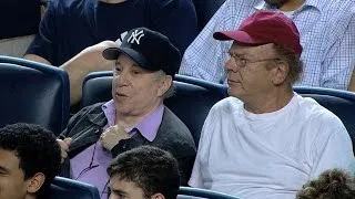 PHI@NYY: Simon and Garfunkel take in a Yankees' game