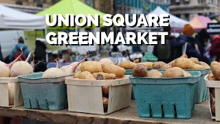 Shopping at the Union Square Greenmarket in NYC | Winter Farmer's Market Tour