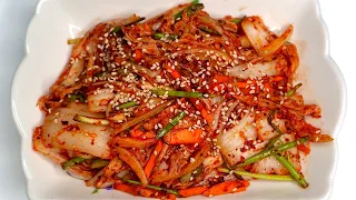 Kimchi- Baechu geotjeori (배추 겉절이 김치) Easy Recipe!!