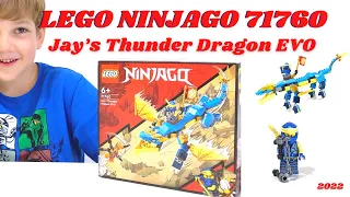 LEGO Ninjago Set 71760 Jay’s Thunder Dragon EVO (2022), Unboxing SpeedBuild