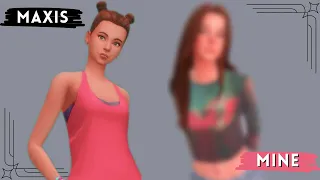 Making the EA Starter Sims into My Sims  The sims 4 CAS Challenge