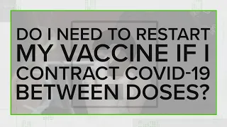 VERIFY: No, you don't need to restart your vaccine if you contract COVID-19 between doses