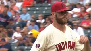 TB@CLE: Anderson debuts with 7 2/3 shutout innings