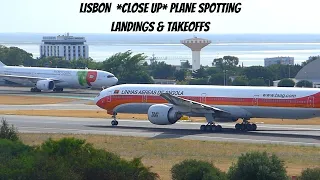 Lisbon Airport Plane Spotting | LANDINGS & TAKEOFFS