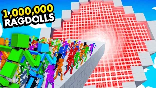 1,000,000 RAGDOLLS vs IMPOSSIBLE LASER DROPPER (Fun With Ragdolls: The Game Funny Gameplay)