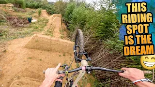 THIS FREERIDE MOUNTAIN BIKING SPOT IS THE DREAM!