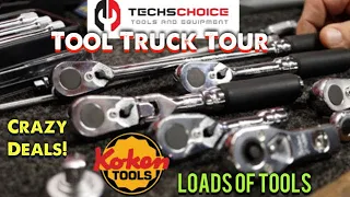 Tech’s Choice Tool Truck Tour 3: Koken In Stock, Loads OF Great Tools and Awesome Deals On Tools!