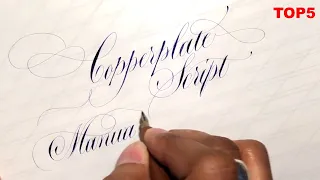 TOP 5 COPPERPLATE SCRIPT CALLIGRAPHERS