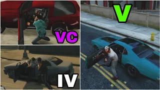 STEELING an OCCUPIED Car in GTA games (evolution)