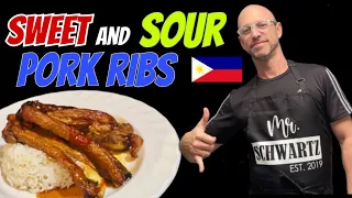 SWEET AND SOUR PORK RIBS (cooking in the Philippines) #trending #cooking #food #foodie #philippines