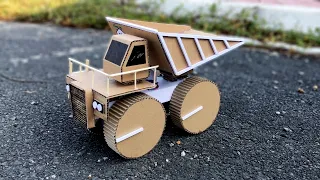 How to make RC dump truck from cardboard | DIY carton crafts