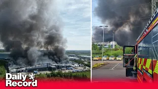 Massive Staffordshire parcel centre fire forces local businesses to be evacuated