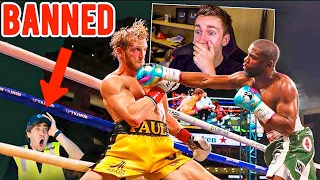 MINIMINTER REACTS TO SNEAKING INTO LOGAN PAUL vs FLOYD MAYWEATHER FIGHT!