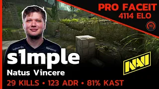 s1mple NAVI TAKES OVER FACEIT!🔥 (ANCIENT) FACEIT LVL 10 / CSGO POV / Aug 28, 2023