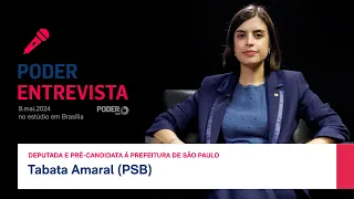 Poder Entrevista: Tabata Amaral (PSB), deputada e pré-candidata à Prefeitura de São Paulo