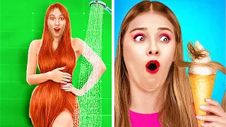 Kızların Saçlarla İlgili Çılgın Sorunları || 123GO! GOLD Harika Tüyolar ve Komik Tırnak Sorunları!