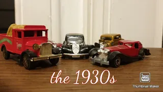 Hotwheels 1930s cars