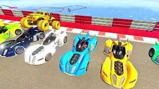 GTA 5 Stunt Racing Adventure: Mr. Banti Conquers Supercars, Bikes, Monster Trucks, and Spiderman