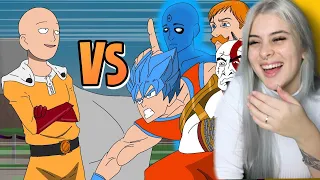 REAGINDO a SAITAMA vs TODO MUNDO - VOICE MAKERS‹ Alpha ›