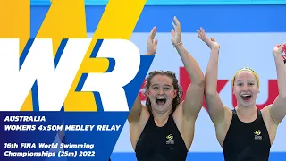 NEW WORLD RECORD 🚨🚨 | Women’s 4x50m Medley Relay