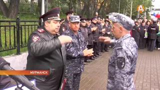 В Мурманск из служебной командировки на Северный Кавказ вернулась группа полицейских