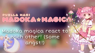 Madoka magica react to each other / Pt1 / sayaka and madoka!