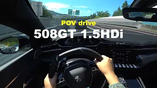 Peugeot 508GT 1.5 HDi POV drive