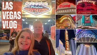 PM in VEGAS - Day 5 2024 | DOWNTOWN SLOT CHALLENGE - WHO WINS |Freemont street, Pink Box Doughnut