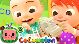 CoComelon em Português | Canção dos Carrinhos Coloridos - Aprenda Cores | Desenhos Animados