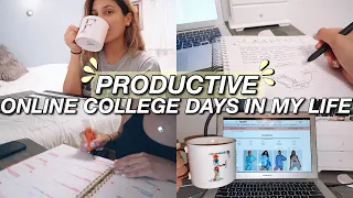 PRODUCTIVE COLLEGE DAYS IN MY LIFE | getting homework done