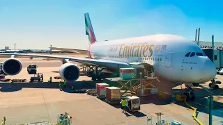 TRIP REPORT | Emirates A380 (ECONOMY) | London Heathrow to Dubai (EK2) | Airbus A380