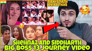 Pakistani React on Shehnaz Gill And Siddharth Shukla BB13 Journey Video | Sidnaaz | RKReactions