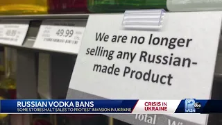 Liquor stores dump Russian vodka after invasion in Ukraine