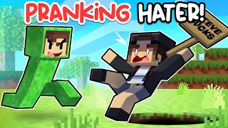 7 Ways To Prank My HATER In Minecraft!