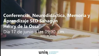 Conferencia:  Neurodidáctica, Memoria y Aprendizaje SED Sahagún