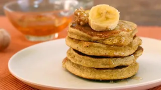 TORTITAS de AVENA y PLÁTANO 🥞🍌 Un desayuno saludable, fácil y rápido ¡en 15 minutos!- Cocinatis