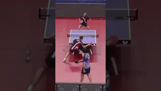 Timo Boll Wrong hand around the net #shorts