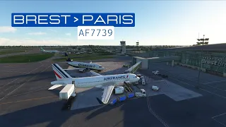 [MSFS/Ivao] - Air France A320Neo flight Brest Bretagne (FR) - Paris CDG (FR)