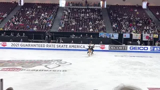 Hubbell/Donohue 2021 Skate America rhythm dance fancam