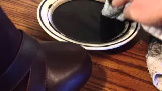 dying synthetic leather and suede with acrylic paint
